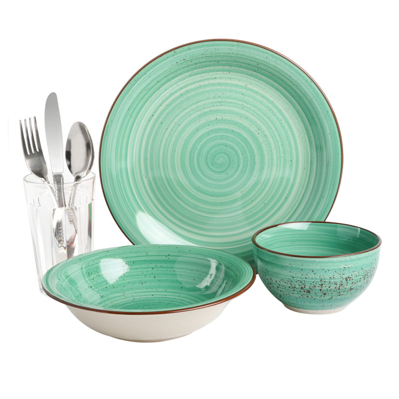 Gibson Home Speckle Stoneware Dinnerware Set Service for 4 & Reviews